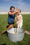 Family Fun Day, washing tub