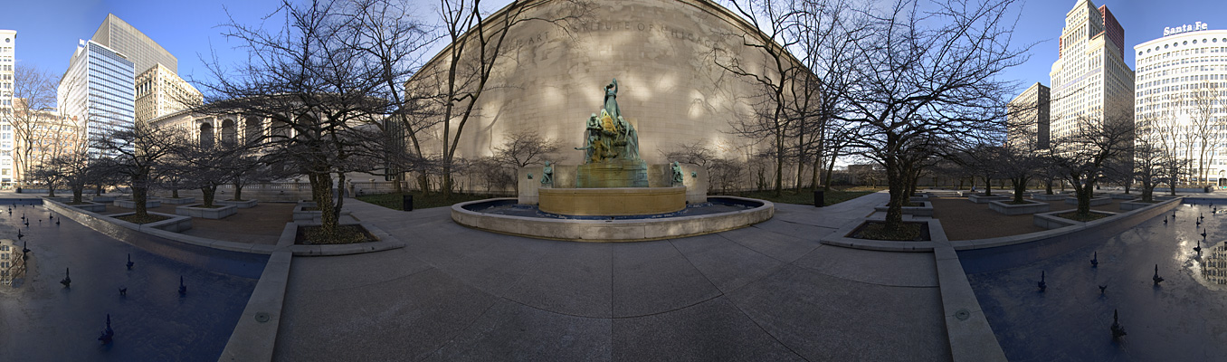 Sculpture garden at the Art Institute of Chicago