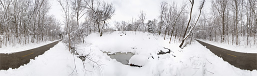 Bike Path in Snow